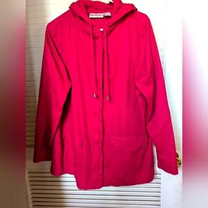 Denim Moves Red Coat jacket size M